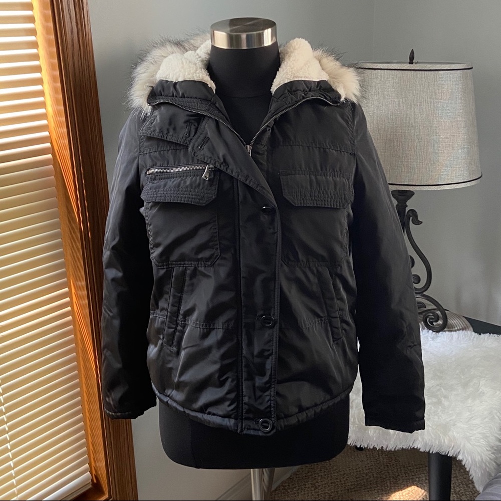 Mossimo Parka with Faux Sherpa/Fur Lined Hood